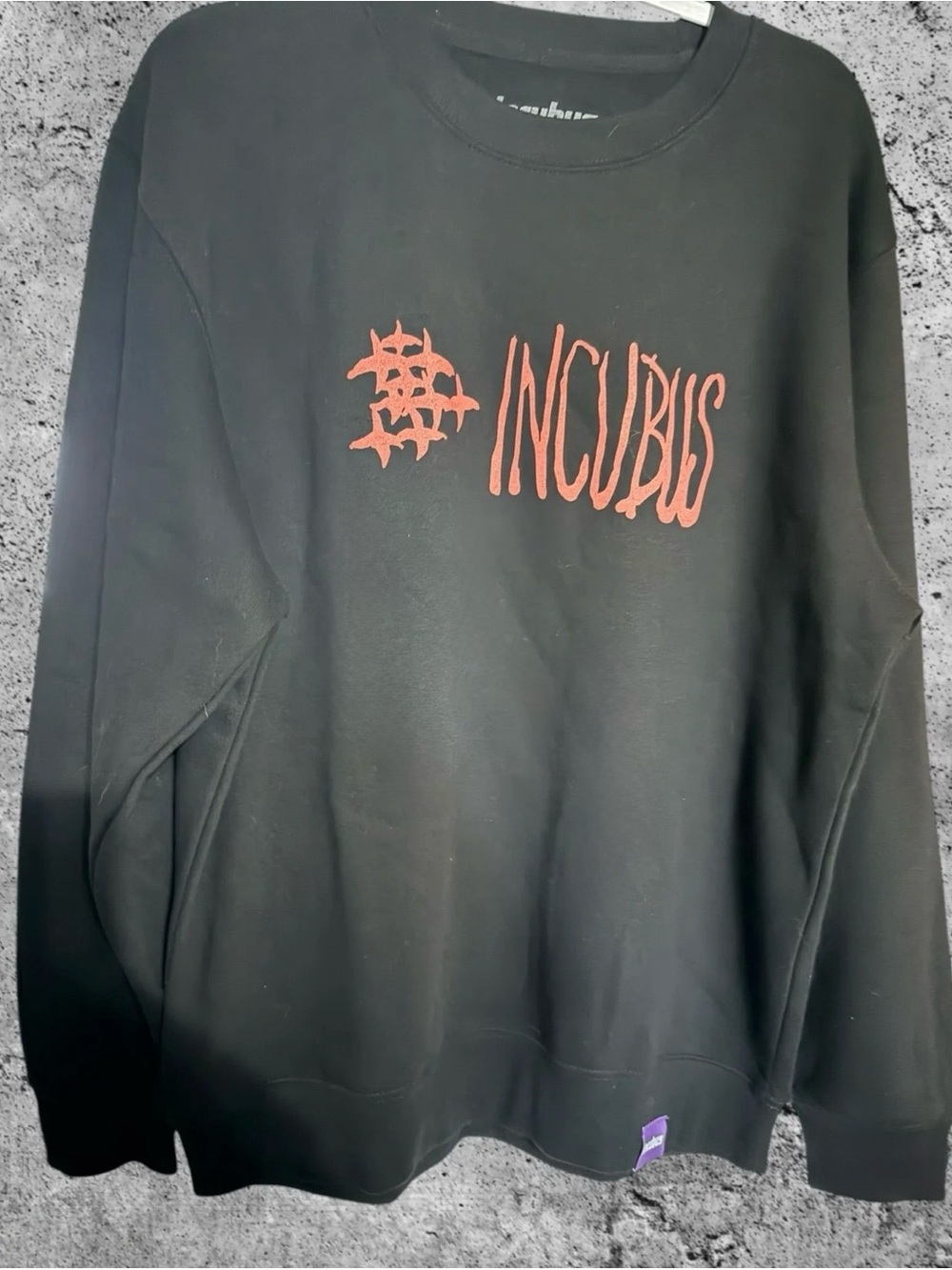 Incubus Graphic Black Sweatshirt - Band Logo Crewneck